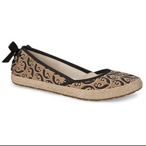 UGG Indah Espadrille Ballet Flat Tan 9